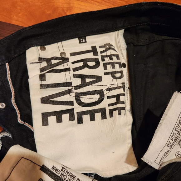 Rogue Territory Stanton Selvedge Denim (Dark Blue) Size 29 - Picture 4 of 6